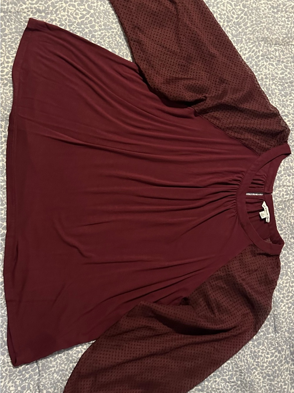 Zac & Rachel Maroon Knit Top